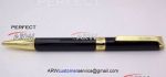 Perfect Replica Rolex Pen Refill Gold Clip Black And Gold Ballpoint Pen For Sale